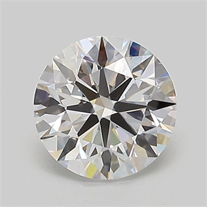 Picture of Lab Grown Diamond 1.04 Carats, Round with Ideal Cut, D Color, VVS1 Clarity and Certified by IGI