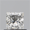 Natural Diamond 0.50 Carats, Princess with  Cut, I Color, VVS1 Clarity and Certified by GIA