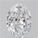 Natural Diamond 0.70 Carats, Oval with  Cut, D Color, VVS1 Clarity and Certified by GIA