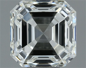 Picture of Natural Diamond 1.00 Carats, Asscher with  Cut, I Color, VVS2 Clarity and Certified by IGI
