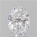 Natural Diamond 1.21 Carats, Oval with  Cut, D Color, SI1 Clarity and Certified by GIA