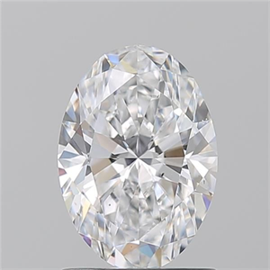 Picture of Natural Diamond 1.21 Carats, Oval with  Cut, D Color, SI1 Clarity and Certified by GIA