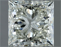 Natural Diamond 1.00 Carats, Princess with  Cut, J Color, VVS2 Clarity and Certified by IGI