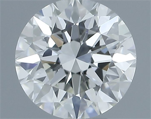 Picture of Natural Diamond 0.40 Carats, Round with Excellent Cut, H Color, VVS1 Clarity and Certified by IGI