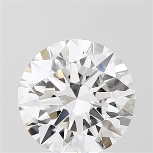 Picture of Lab Grown Diamond 3.03 Carats, Round with Ideal Cut, D Color, IF Clarity and Certified by IGI