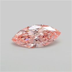 Picture of Lab Grown Diamond 4.34 Carats, Marquise with  Cut, Fancy Vivid Pink Color, VS1 Clarity and Certified by IGI