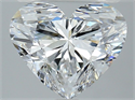 Natural Diamond 3.40 Carats, Heart with  Cut, D Color, VS2 Clarity and Certified by GIA