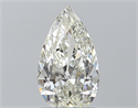 Natural Diamond 1.00 Carats, Pear with  Cut, J Color, SI1 Clarity and Certified by GIA