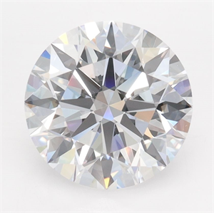 Picture of Lab Grown Diamond 2.90 Carats, Round with Ideal Cut, D Color, IF Clarity and Certified by IGI