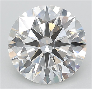 Picture of Lab Grown Diamond 3.27 Carats, Round with Ideal Cut, E Color, IF Clarity and Certified by IGI