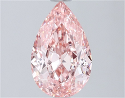 Picture of Lab Grown Diamond 1.57 Carats, Pear with  Cut, Fancy Vivid Pink Color, VVS2 Clarity and Certified by IGI