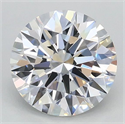 Lab Grown Diamond 1.04 Carats, Round with Ideal Cut, D Color, VVS2 Clarity and Certified by IGI