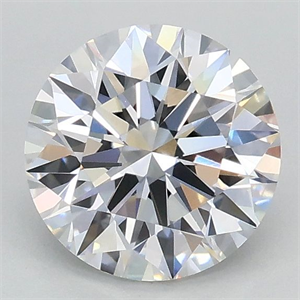 Picture of Lab Grown Diamond 1.04 Carats, Round with Ideal Cut, D Color, VVS2 Clarity and Certified by IGI