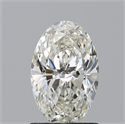 Natural Diamond 1.30 Carats, Oval with  Cut, I Color, VS2 Clarity and Certified by GIA