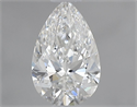 Natural Diamond 0.53 Carats, Pear with  Cut, F Color, VS1 Clarity and Certified by GIA