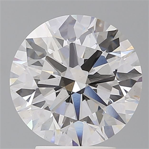 Picture of Lab Grown Diamond 3.57 Carats, Round with Ideal Cut, E Color, VS2 Clarity and Certified by IGI