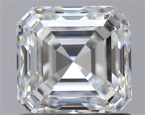Foto Diamante Natural 1.02 quilates, Asscher , Color F, claridad VVS2 y certificado GIA de