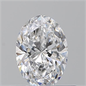 Diamante Natural 0.54 quilates, Ovalado , Color D, claridad VS2 y certificado GIA