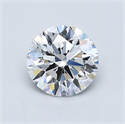 Natural Diamond 0.71 Carats, Round with Excellent Cut, E Color, VS1 Clarity and Certified by GIA