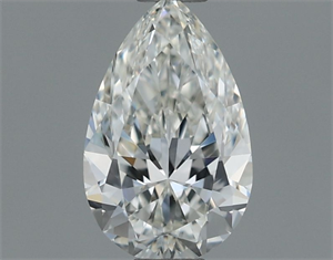 Foto Diamante Natural 0.53 quilates, De pera , Color G, claridad IF y certificado IGI de