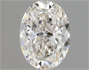 Natural Diamond 1.30 Carats, Oval with  Cut, G Color, VVS2 Clarity and Certified by GIA