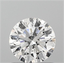 Natural Diamond 0.70 Carats, Round with Excellent Cut, E Color, I1 Clarity and Certified by GIA