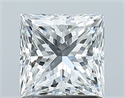 Natural Diamond 1.20 Carats, Princess with  Cut, F Color, VS1 Clarity and Certified by GIA