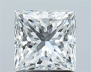 Foto Diamante Natural 1.20 quilates, Princesa , Color F, claridad VS1 y certificado GIA de