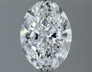 Picture of Natural Diamond 1.50 Carats, Oval with  Cut, F Color, SI1 Clarity and Certified by GIA