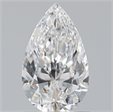 Natural Diamond 0.70 Carats, Pear with  Cut, D Color, VVS1 Clarity and Certified by GIA