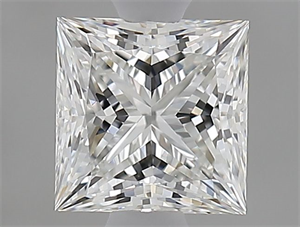 Picture of Natural Diamond 0.90 Carats, Princess with  Cut, G Color, VVS1 Clarity and Certified by GIA
