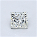 Natural Diamond 2.51 Carats, Princess with  Cut, J Color, SI2 Clarity and Certified by GIA