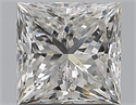 Natural Diamond 1.50 Carats, Princess with  Cut, H Color, SI2 Clarity and Certified by GIA