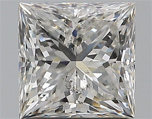 Picture of Natural Diamond 1.50 Carats, Princess with  Cut, H Color, SI2 Clarity and Certified by GIA