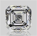 Natural Diamond 3.03 Carats, Asscher with  Cut, J Color, VVS1 Clarity and Certified by GIA