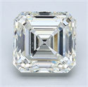 Diamante Natural 2.03 quilates, Asscher , Color J, claridad SI1 y certificado GIA