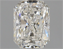 Natural Diamond 0.70 Carats, Radiant with  Cut, H Color, VVS2 Clarity and Certified by GIA