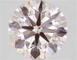 Picture of Lab Grown Diamond 4.13 Carats, Round with Ideal Cut, Fancy Pink Color, VS1 Clarity and Certified by IGI