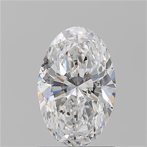 Picture of Natural Diamond 1.20 Carats, Oval with  Cut, D Color, SI2 Clarity and Certified by GIA