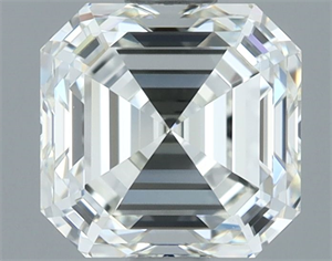 Foto Diamante Natural 1.51 quilates, Asscher , Color I, claridad VVS1 y certificado IGI de