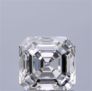 Picture of Natural Diamond 0.73 Carats, Asscher with  Cut, G Color, IF Clarity and Certified by GIA