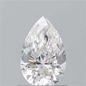 Picture of Natural Diamond 0.90 Carats, Pear with  Cut, F Color, SI2 Clarity and Certified by GIA