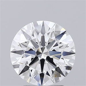 Picture of Lab Grown Diamond 2.86 Carats, Round with Ideal Cut, E Color, VS1 Clarity and Certified by IGI