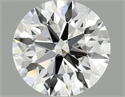 Lab Grown Diamond 1.04 Carats, Round with Ideal Cut, E Color, VS1 Clarity and Certified by IGI