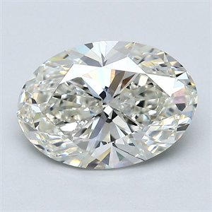 Picture of Natural Diamond 2.50 Carats, Oval with  Cut, J Color, VVS2 Clarity and Certified by GIA