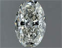 Natural Diamond 1.00 Carats, Oval with  Cut, I Color, VS1 Clarity and Certified by IGI
