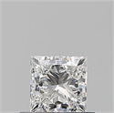 Natural Diamond 0.51 Carats, Princess with  Cut, G Color, VVS2 Clarity and Certified by GIA