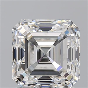 Picture of Natural Diamond 2.01 Carats, Asscher with  Cut, F Color, VS2 Clarity and Certified by GIA