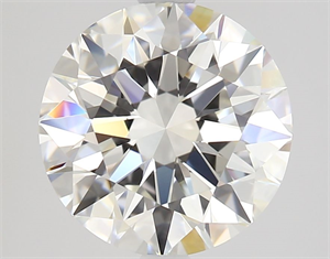 Picture of Natural Diamond 2.56 Carats, Round with Excellent Cut, H Color, IF Clarity and Certified by GIA