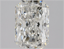 Natural Diamond 1.01 Carats, Radiant with  Cut, G Color, SI2 Clarity and Certified by HRD
